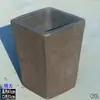 Vasos de Cerâmica para Horta sem Esmalte, Vasos Extra Grandes para Plantio de Árvores em Varandas, Caixas Quadradas de Cerâmica Escovada para Plantio de Vegetais