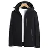 Chaqueta cortavientos clásica con capucha a prueba de tres elementos para primavera y otoño, transpirable, duradera, versátil, abrigo para exteriores para escalada en montaña, adecuado para parejas