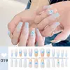 Unhas Usáveis Pré-Fabricadas no Atacado, Unhas Usáveis Simples de Banda Completa com um Toque de Luxo, Coleção de Adesivos para Unhas Clareadores