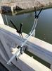 Suporte de pesca de jangada Suporte de pesca Vara de vara de haste de ponte tipo clipe Suporte de pesca Multiuso Suporte de vara de mar Suporte de vara de arremesso Bateria