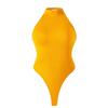 Novo Body Shapewear Feminino de Estilo Transfronteiriço, Gola Redonda, Sem Mangas, com Botões, Controle de Barriga e Design de Tanga