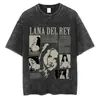 Lana Del Rey Ldr Vela Lavagem Vintage Camiseta Masculina Retrô St