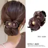 Pinza de garra de malla simple para mujer, modelo nuevo de alta gama 2026, elegante accesorio para el cabello antideslizante para crear un moño en la parte posterior de la cabeza