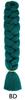 Peluca de trenza grande de color de comercio exterior xpression trenza sucia negra africana fibra química trenza grande