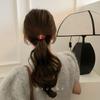 Banda para el cabello con textura de estilo coreano, acrílico, botón redondo, alta elasticidad, 2023, nueva banda para el cabello básica, cola de caballo, cuerda para el cabello