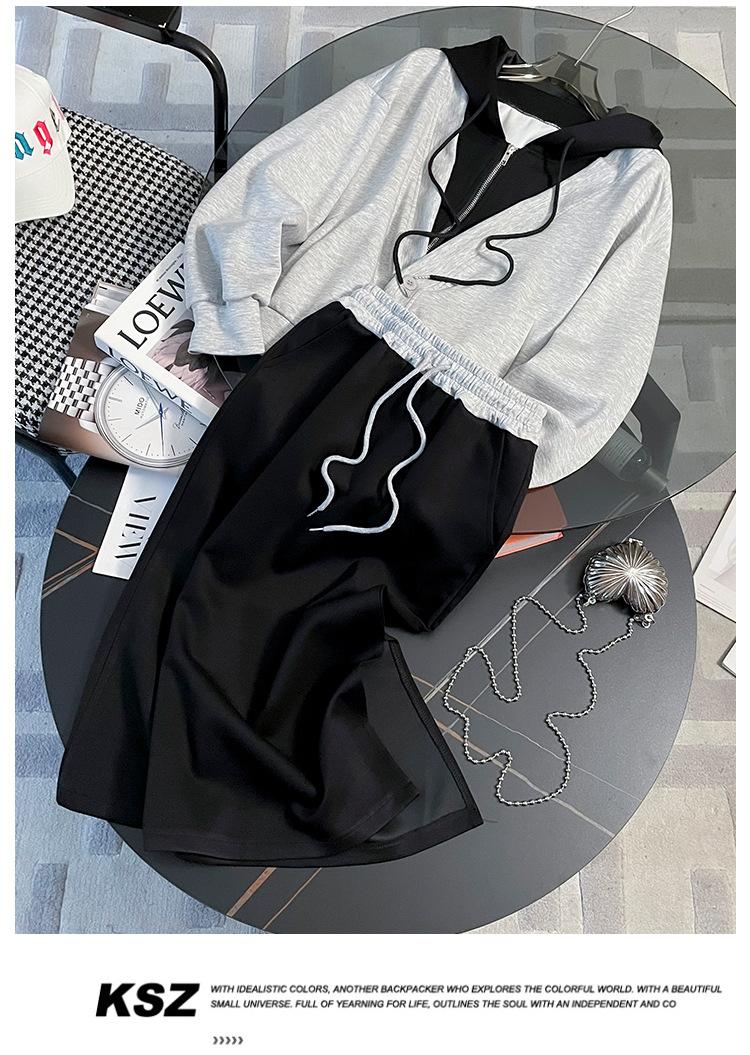 跨境淘货源分销2023秋季裙子新款街头潮流减龄小个子爆款欧货网红款运动套装休闲运动气质休闲时尚流行新款秋装秋装女装时尚套装套装女装秋季套装女套装女女士运动服女装两件套套装卫衣套装休闲套装秋季套装女装时尚套装盐系休闲套装女装2023百搭设计感小众洋气欧货阿里国际站跨境采购Cross-border, online source, distribution, 2023 autumn skirt, new style, street, trend, age reduction, small, explosive, European goods, network red, sportswear, leisure sports, temperament leisure, fashion popular, new autumn wear, autumn women's wear, fashion suit, women's suit, women's suit, women's sportswear, women's two-piece, hoodie suit, leisure suit, Autumn suit, women's fashion suit, salt department, women's 2023, everything, design sense, niche, foreign style, Ali International Station, cross-border procurement