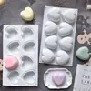 Molde de Silicona con Forma de Corazón de 8 Cavidades 533 Para Chocolate Galleta Pastel Helado Dulces Fabricación al por Mayor