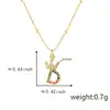 Set de Collares con Colgante de 26 Letras Inglesas Zirconia Letra Collar Nicho Femenino Versátil Cobre Micro Incrustación Moda Collar de Letra