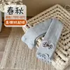 Leggings de niña con lazo, nuevos estilos de primavera y otoño, alta elasticidad, con ribete de volantes, longitud 9/10, venta al por mayor para bebés
