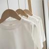 Camiseta Blanca para Niños y Niñas Algodón para Bebé Manga Larga Camiseta Base para Niños Camiseta Casual Moderna Coreana para Niños