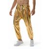 2025 Pantalones Deportivos Brillantes de Metal para Hombre Amazon Comercio Exterior Talla Europea Pantalones Elásticos para Fiesta Disco para Hombre