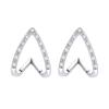 Pendientes de circonita triangular hueca Cat Ning antiguos para mujer, estilo coreano, con personalidad, viento frío, amor, en forma de corazón, moda femenina.
