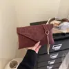 Moda Tendência Estampa de Leopardo Feminina 2026 Novo Estilo Coreano Elegante Envelope Corrente Ombro Transversal Pequena Quadrada Bolsa