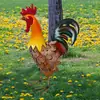 Pátio de Parque Externo Galo Artificial Enfeites de Ferro Animal de Metal Decoração de Paisagem Artesanato Criativo para Casa