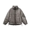 Chamarra de Plumas de Pato Blanco Black Fleet 90 para Mujer Otoño e Invierno Nuevo Diseño 2025 Cuello Alto Holgado