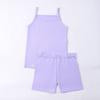 Ropa de Niña Nuevo Traje de Chaleco y Shorts para Niños Algodón Puro Verano Delgado Conjunto de Dos Piezas para Niñas Ropa de Casa para Bebé