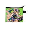 Nuevo Monedero de Jojo's Bizarre Adventure Bolsa para Monedas con Cremallera de Dibujos Animados Linda Bolsa Pequeña de Almacenamiento para Estudiantes Venta al por Mayor