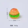 Hamburguesa Deliciosa Simulada Juguete de Comida 3D Kit de Materiales para Joyería de Pasador de Pelo de Pegamento de Crema de Resina DIY Venta al por Mayor