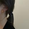 Aretes geométricos retro de alto sentido G para mujer estilo cool ins elegantes simples y fáciles de combinar para mujer Z1/3
