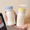 Taza Portátil para Niños y Niñas con Buen Aspecto, Taza de Agua de Acero Inoxidable de Gran Capacidad 2025 Linda Nueva Taza Térmica