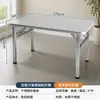 Mesa Plegable de Acero Inoxidable, Mesa Sencilla para Restaurante de Barbacoa al Aire Libre, Mesa Cuadrada para Cocina del Hogar, Mesa Espesa para Puesto de Mercado Nocturno