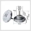 Cabeza de plástico base grande pies ajustables antideslizante resistente al desgaste tornillo nivelador para mesa y silla de muebles de exterior con varilla roscada