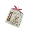 Billetera Nueva Navideña Transfronteriza Decoración Navideña Señal de Madera Colgante Creativo Manualidades de Madera DIY Colgante Navideño