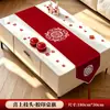 Habitación de Boda Decoración Casa Nueva Mantel de Mesa Festivo Rojo Boda China Matrimonio Compromiso Mantel Largo Personaje Celebración de Boda