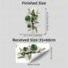 Pegatina de Puerta de Planta Verde Autoadhesiva Brup con Diseños de Monstera y Helecho para Entrada y Pared de Dormitorio Hs5460E