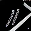 Brincos de franja em formato de gota d'água com coração cravejado de zircônia em agulha de prata, frescos e doces, brincos de estilo socialite de luxo discreto para mulheres