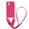 Adequado para Capa de Celular Iphone14 Cobertura Total Apple 15Promax Silicone Líquido Imitação Alça Transversal 13 Capa Macia