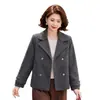 Elegante y a la moda abrigo de estilo chino para tallas grandes, para mujeres de mediana edad y mayores, nueva colección otoño/invierno 2026, corte holgado y versátil