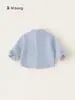 Ropa para Niños Bangxuan Camisa a Rayas de Color Sólido para Niños 2026 Otoño Nueva Versátil Camisa para Niños Ropa para Niños Huzhou Zhili