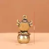 Llavero Creativo de Latón Zodiaco Buey de la Suerte Colgante para Llave de Coche Pequeño Adorno Año del Buey Decoración de Regalo