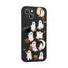 Funda de teléfono de Halloween de calabaza fantasma linda más vendida de Amazon adecuada para iPhone 16 Plus, funda mate de cobertura total