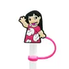 Tapa de Popote con Personaje de Dibujo Animado Tapa para Popote Tapón de Polvo de Silicona Decoración de Popote de Fiesta Anime Producto Transfronterizo