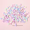 Materiais para Acessórios DIY com Contas, Contas Soltas, Contas de Acrílico, Pó de Glitter, Contas com Letras em Inglês, Contas Planas, Contas de Letras