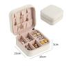 Caja de joyería para el cabello al por mayor, caja de almacenamiento de joyas portátil, mini caja de red roja para guardar anillos y collares pequeños