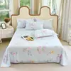 Novo Lençol de Cama com 40 Fios 100% Algodão Estampado Peça Única Algodão Puro Solteiro/Casal Dormitório Estudantil Lençol de Cama para Casa Capa de Edredom 12868