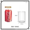 Taza de Vidrio Cilíndrica Simple de una Sola Capa en Stock, Jarrón de Vidrio de Borosilicato Alto, Taza para Velas Aromáticas, Taza de Leche Lámpara de Viento