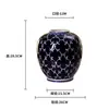 Nuevos Adornos Cerámicos Estilo Chino para Decoración del Hogar, Artesanías para Gabinetes y Mesas, Frascos de Almacenamiento, Florero Hidropónico de Boca Ancha