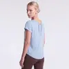 Tops Deportivos de Verano para Yoga para Mujer, Camisetas de Secado Rápido, Cubre Tops Sueltos Transpirables de Manga Corta para Fitness Femenino