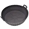 Forma de Silicone para Assar de Grau Alimentício Air Fryer Doméstica Forma de Silicone para Assar de Grau Alimentício Forma de Silicone Dobrável para Assar