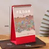 Calendário de Mesa 2027 Ano do Carneiro Calendário Personalizado Design de Publicidade Corporativa Impressão Criativa Desktop Escritório Comercial Feito Sob Medida