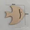 Placa de Madeira Artesanato Infantil DIY Material de Ensino para Crianças Pequenas Decoração Pingente Animal Marinho Lascas de Madeira Adereços de Fotografia
