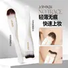 Brocha para Base de Maquillaje JONBOS de Doble Cabeza y Doble Propósito, Brocha para Mascarilla, Brocha en Forma de Media Luna, Brocha para Base de Maquillaje en Forma de Lengua, Brocha Especial para Maquillaje de Artista de Maquillaje