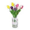 Fabricante Venta al por Mayor Pu Tulipán Tacto Realista Flores Artificiales para Hogar Fotografía, Boda y Decoración de Sala de Estar Ramo Accesorios