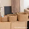 Nova Cesta de Armazenamento de Corda de Algodão Feita à Mão Cesta de Armazenamento para Diversos de Mesa Doméstica Cesta de Armazenamento para Controle Remoto Cesta de Armazenamento para Cosméticos Cesta de Armazenamento