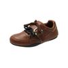 Zapatillas Deportivas Casuales de Moda Planas con Hebilla y Doble Cordón para Mujer, Estilo Retro Americano, Entrenamiento Alemán, Novedad Primavera y Otoño 2025