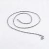 Nuevo Estilo Personalidad Simple Combinable Collar Twist Japonés y Coreano Hombres y Mujeres Collar Acero Titanio 2mm Acero Inoxidable Clavícula Joyería
